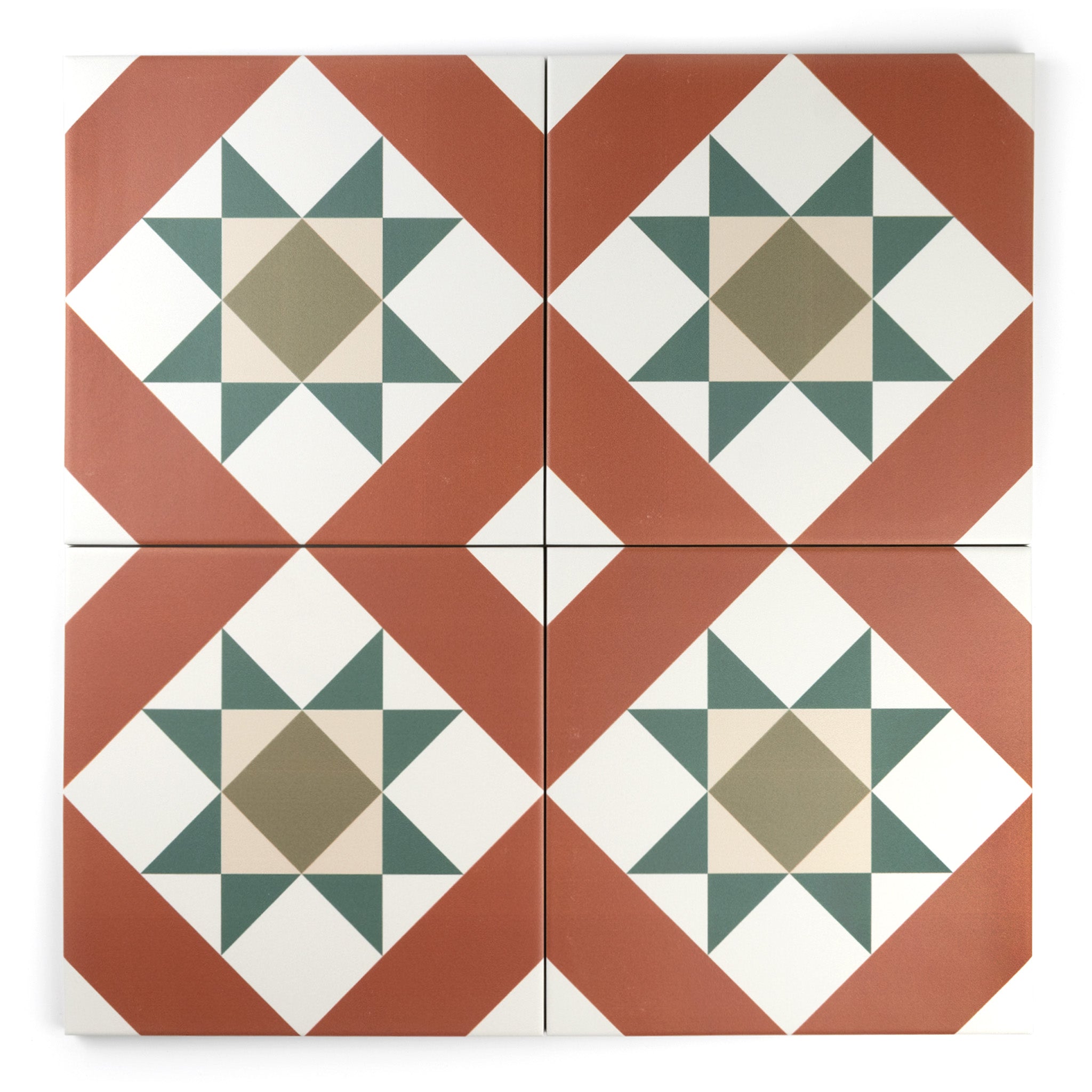 Melville Red Patterned Tile – Porcelain Superstore