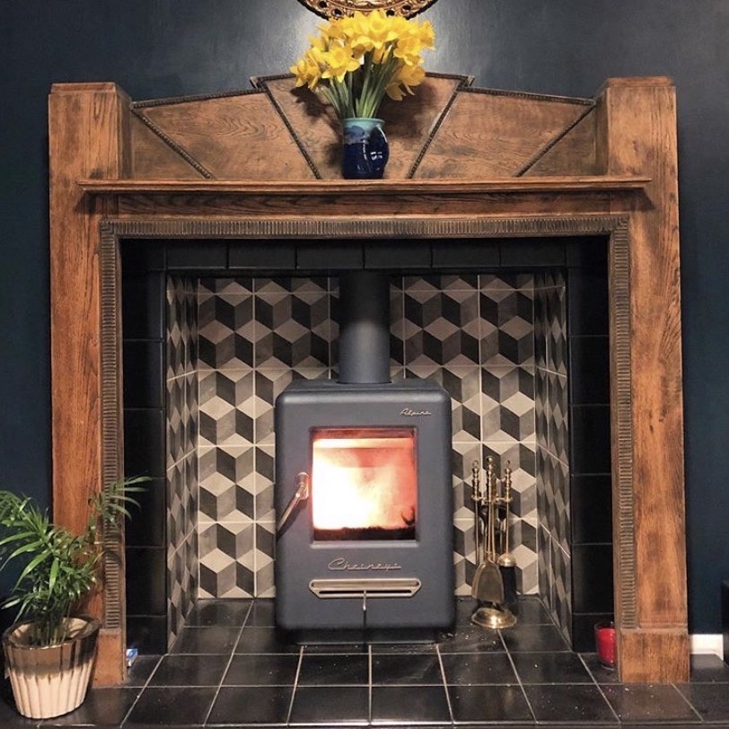 Using Tiles To Create A Red Hot Fireplace – Porcelain Superstore