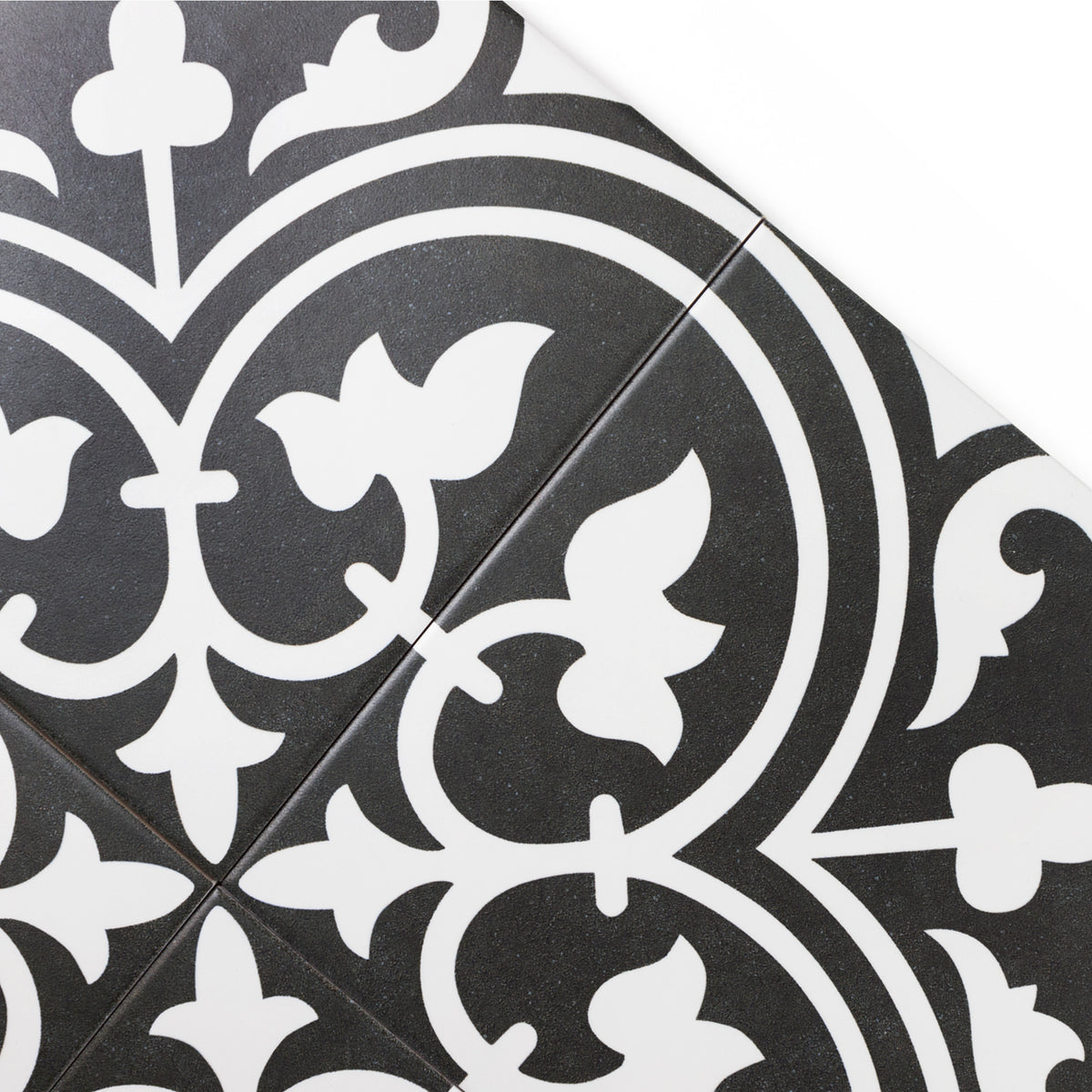 Abbey Decor Black Floor Tile