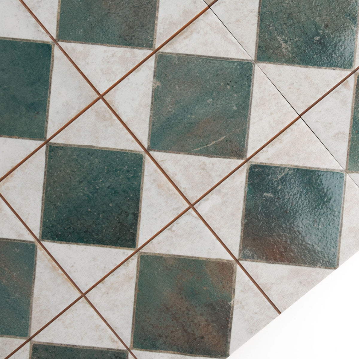 Auberge Green Patterned Tile