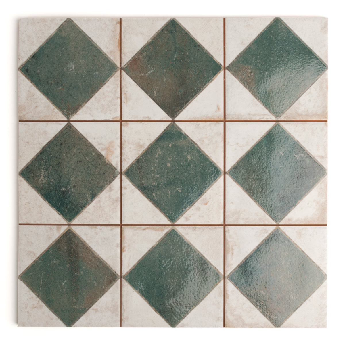 Auberge Green Patterned Tile