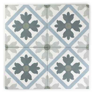 Bella Blue Pattern Tile