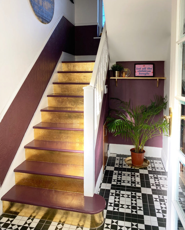 Victorian tiles in hallway