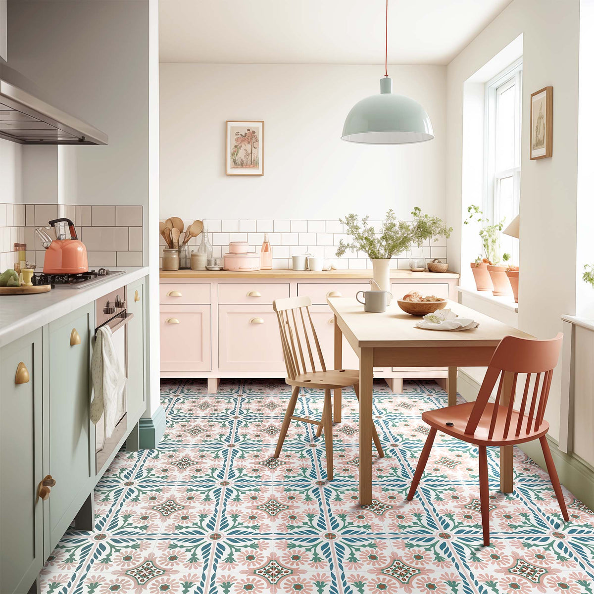 Carnaby Pink Patterned Tile