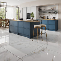 Crawford White Polished Floor Tile