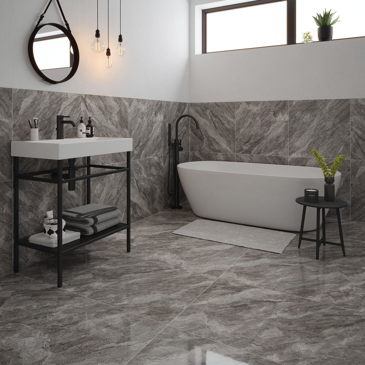 Destiny Grey Polished Tile