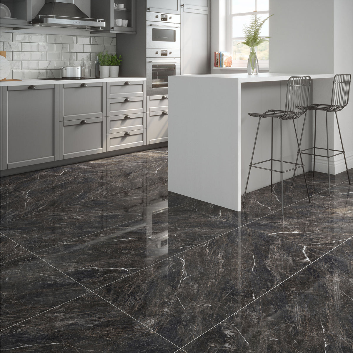 Destiny Midnight Polished Tile