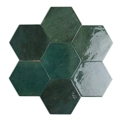 Dwell Emerald Hex Tile