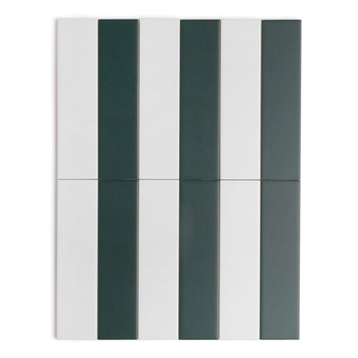 Fluted Stripes Emerald