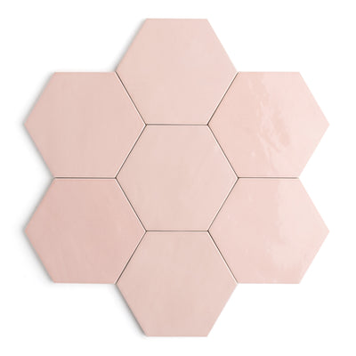 Ella Pink Hexagon Tile