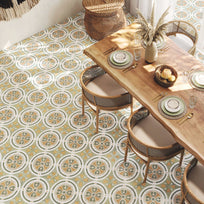 Esme Green Patterned Tile