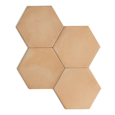 Fireclay Light Hex Tile