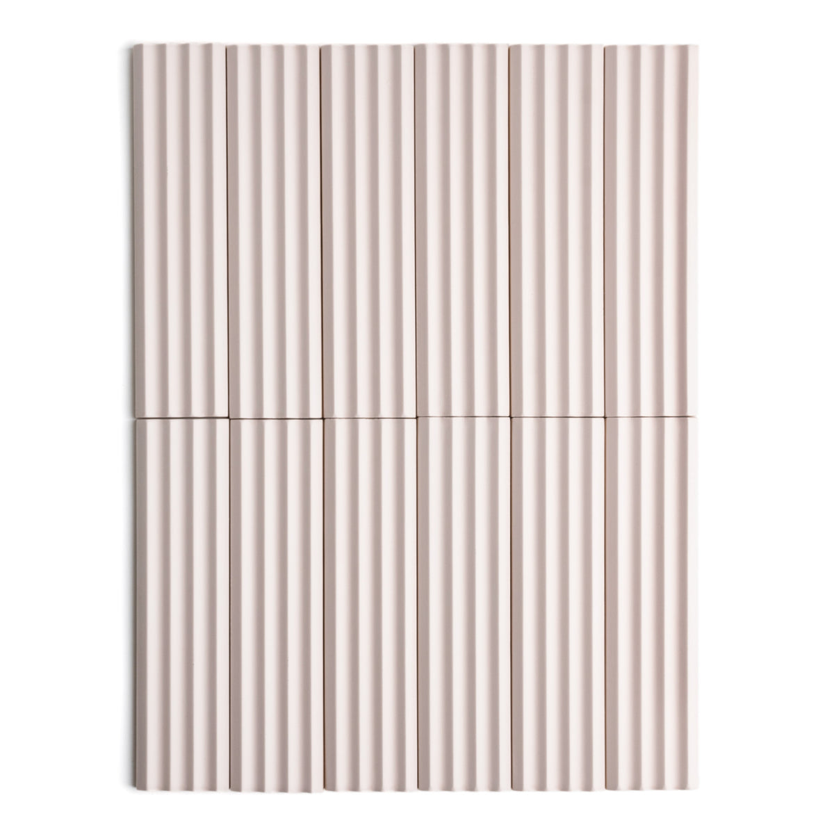 Fluted Pink Decor Wall Tile