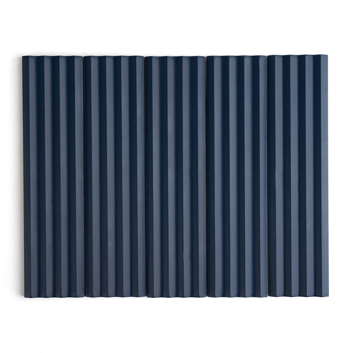 Fluted Denim Decor Wall Tile