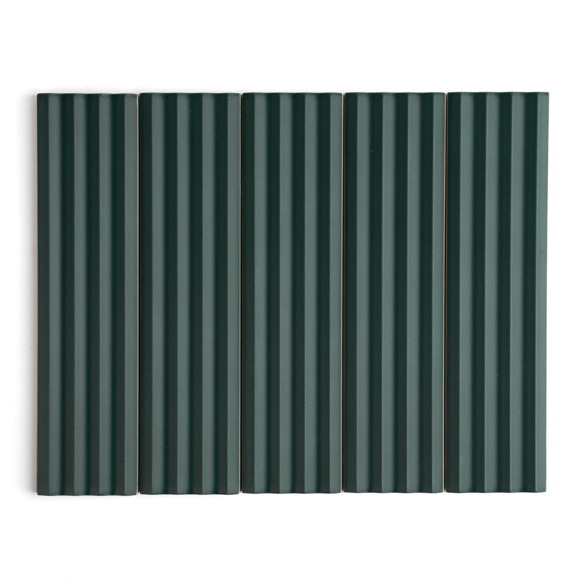 Fluted Emerald Decor Wall Tile