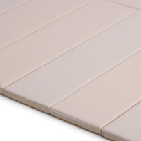 Fluted Pink Plain Wall Tile