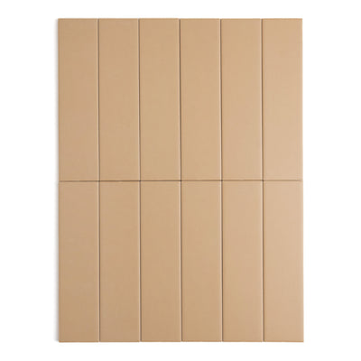 Fluted Sand Plain Wall Tile