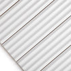 Fluted Snow Gloss Decor Wall Tile