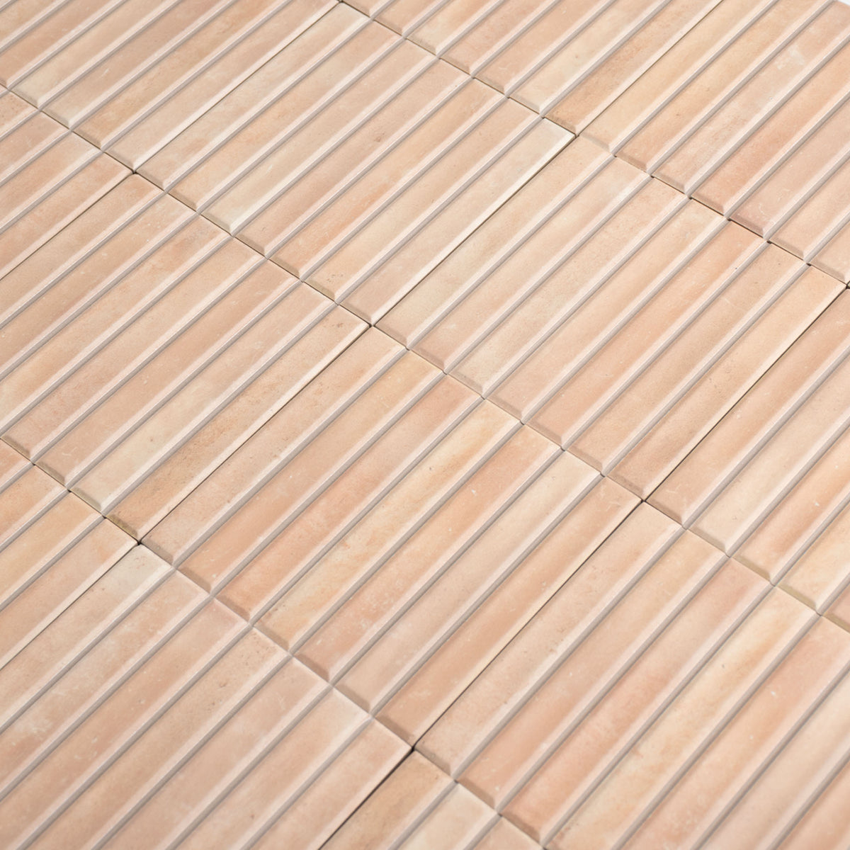 Glacé Terracotta Kit Kat Tiles