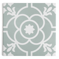 Harrogate Green Patterned Tile