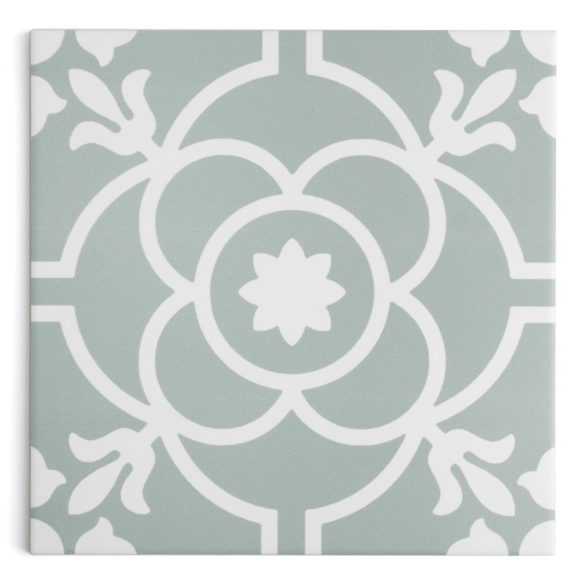 Harrogate Green Patterned Tile