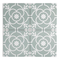 Harrogate Green Patterned Tile