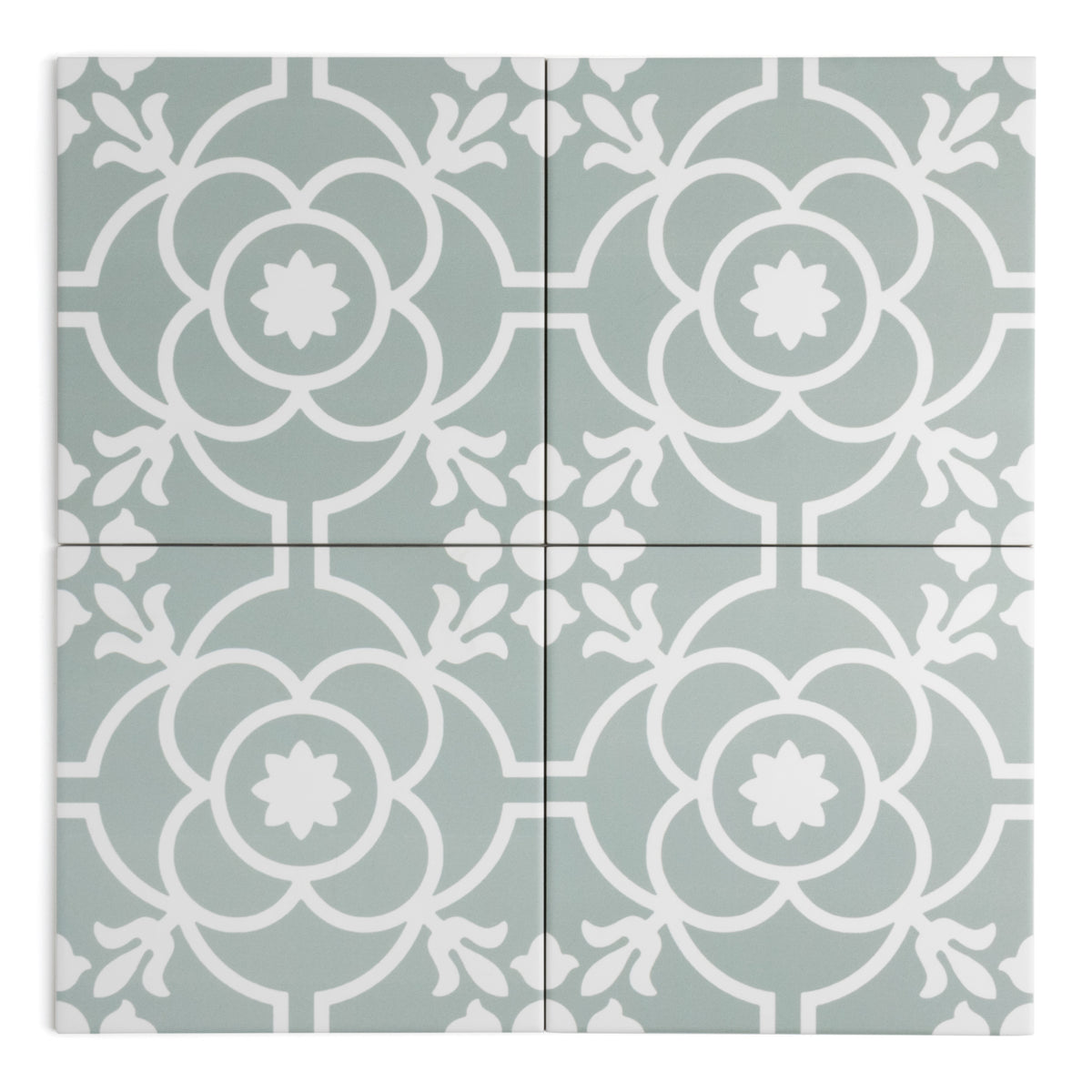 Harrogate Green Patterned Tile