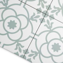 Harrogate White Patterned Tile