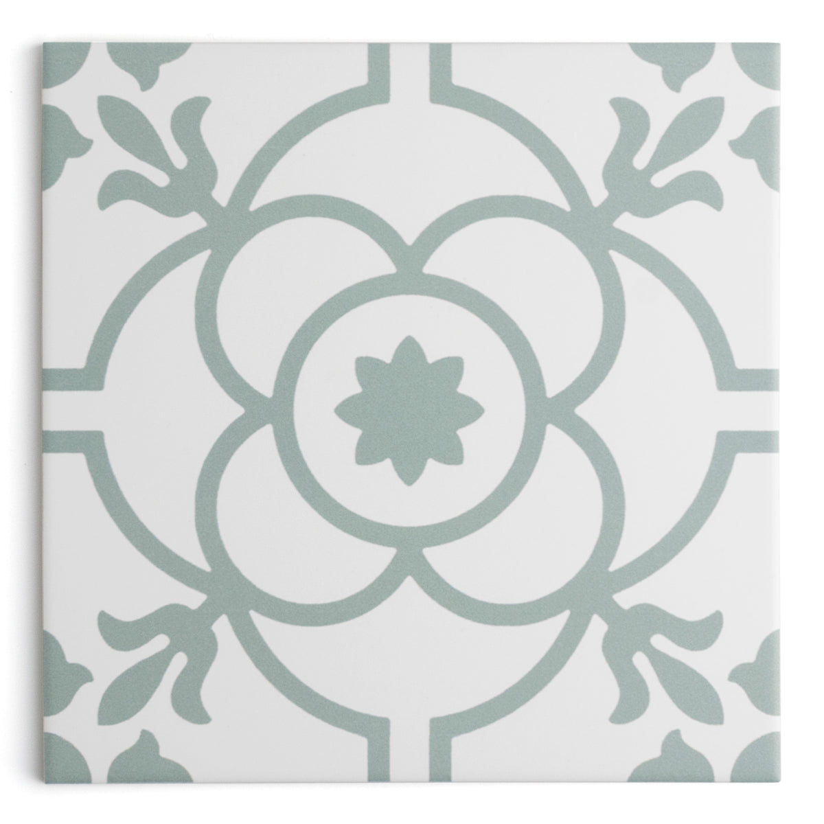 Harrogate White Patterned Tile