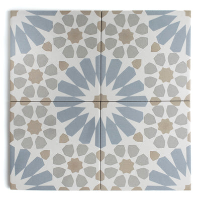 Havana Blue Patterned Tile