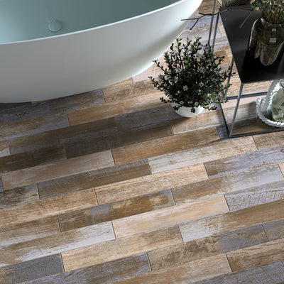 Hudson Mix Wood Effect Tile