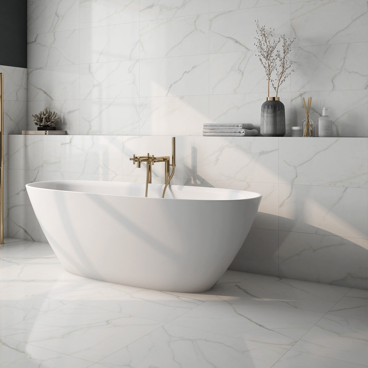 Lusso Gold Bathroom Tile