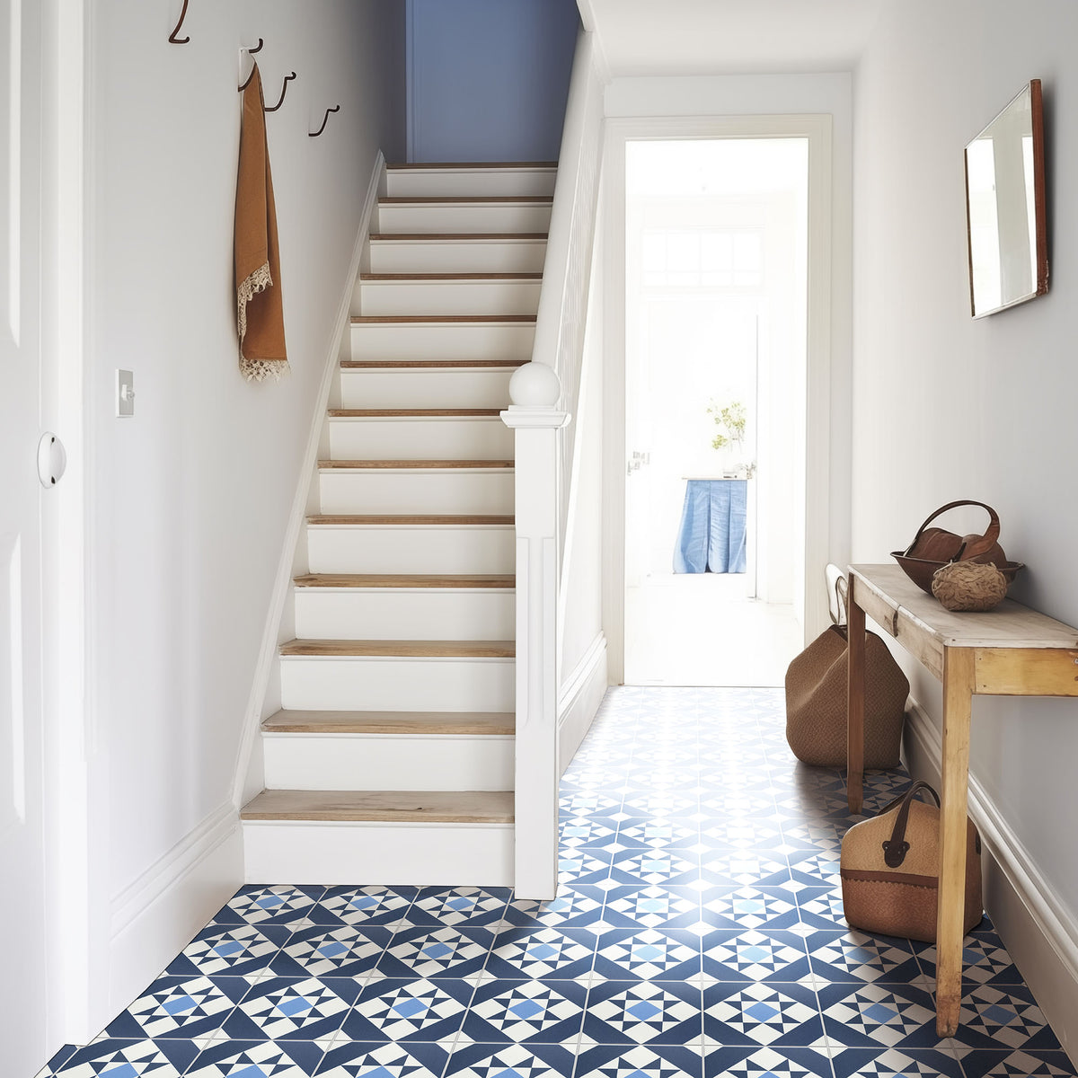 Melville Blue Patterned Tile