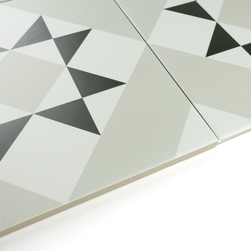 Melville Grey Patterned Tile – Porcelain Superstore