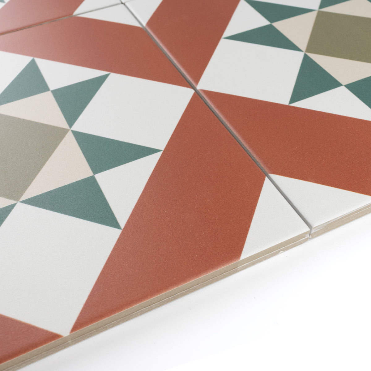 Melville Red Patterned Tile