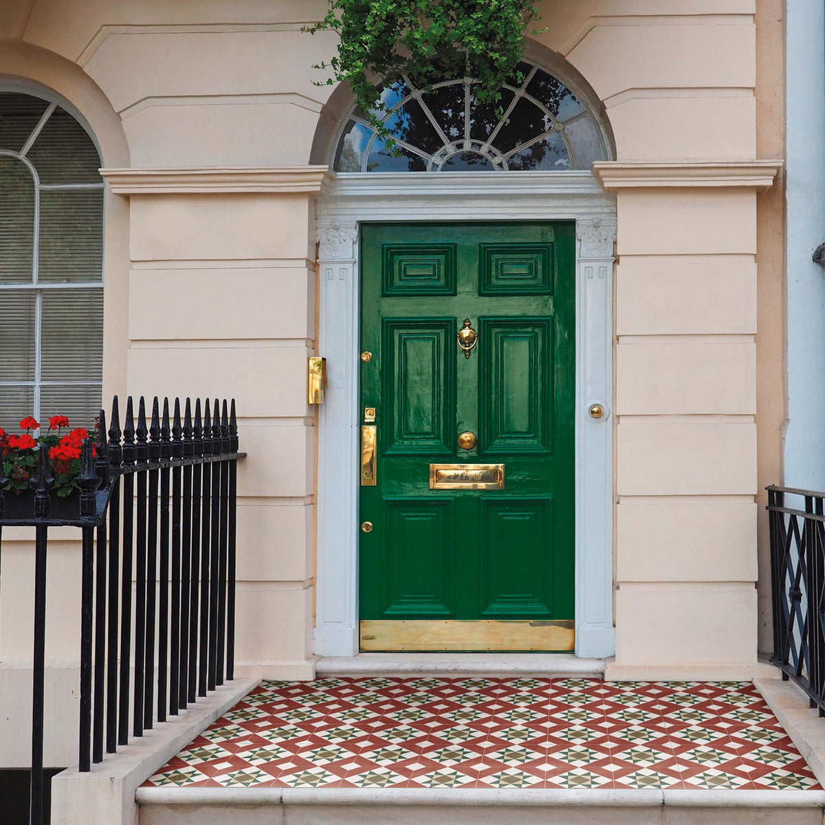 Melville Red Patterned Tile