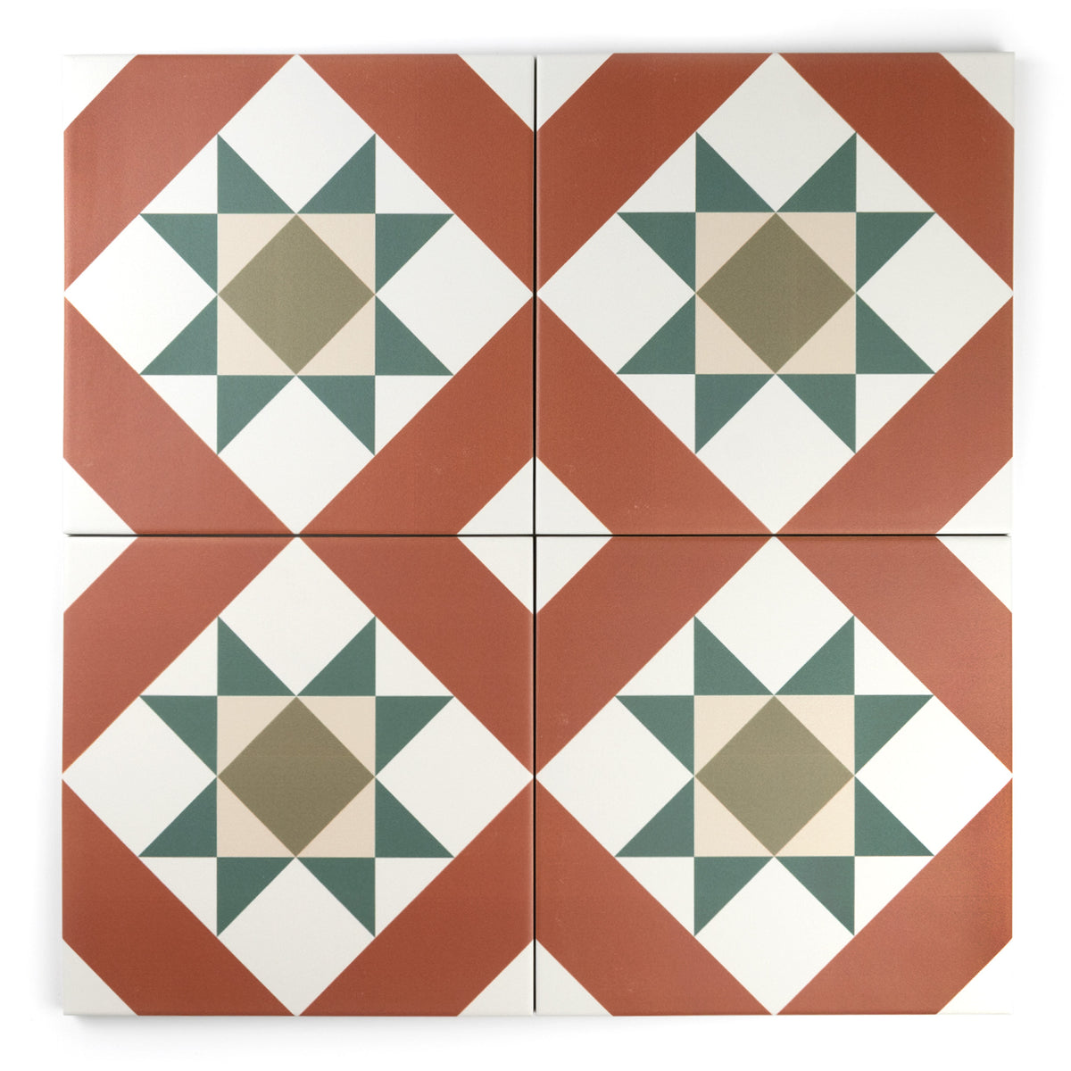 Melville Red Patterned Tile