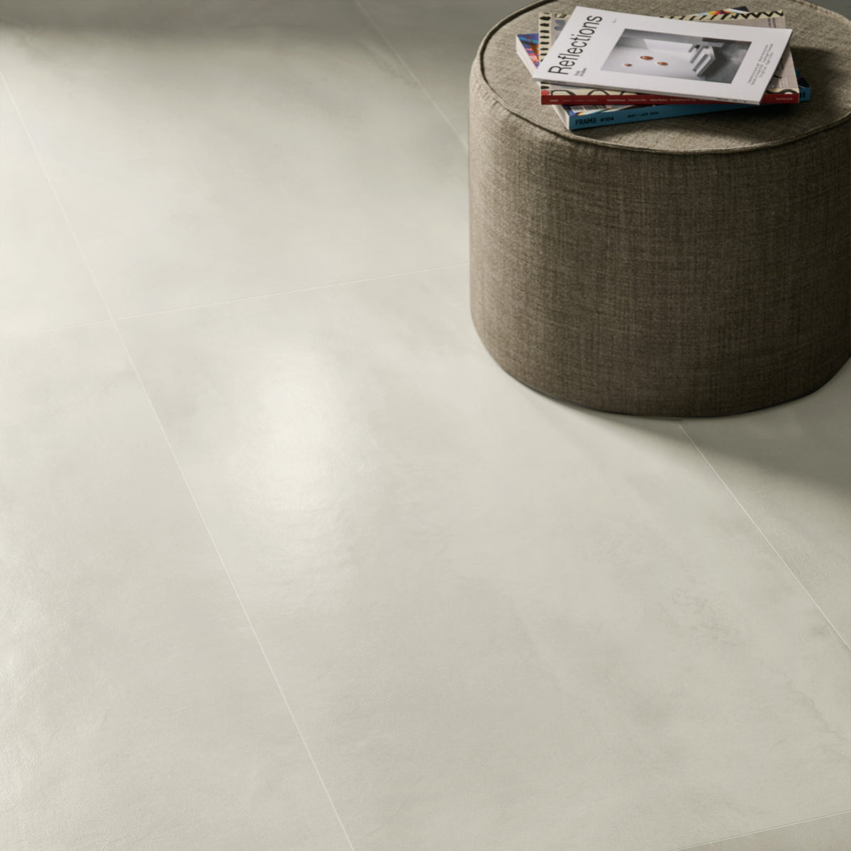 Mercury White Floor Tile