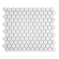 Microhex White Mosaic Tile