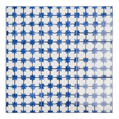 Nancy Blue Decor Tile