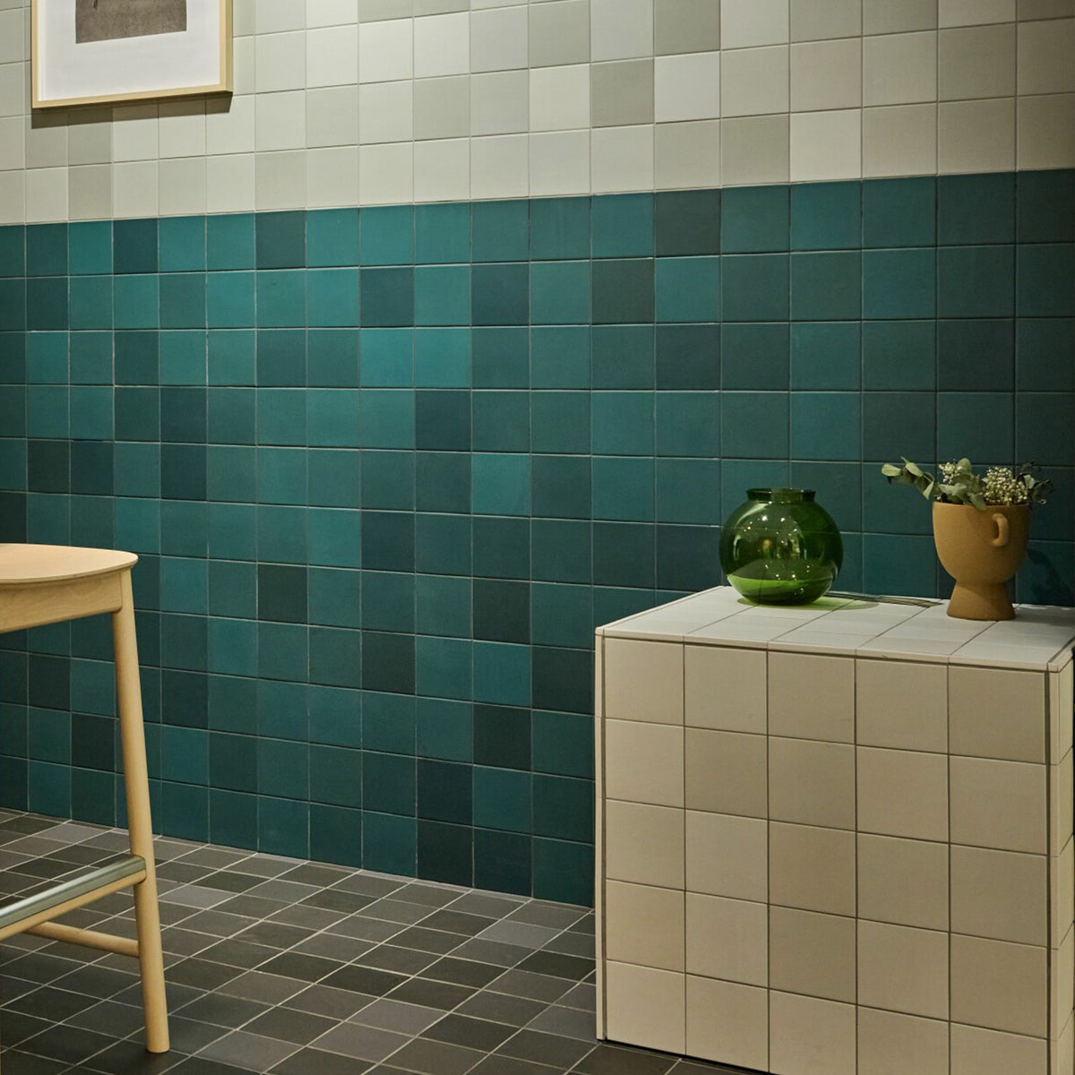 Pixel Teal Tile