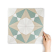 Rosetta Green Patterned Tile