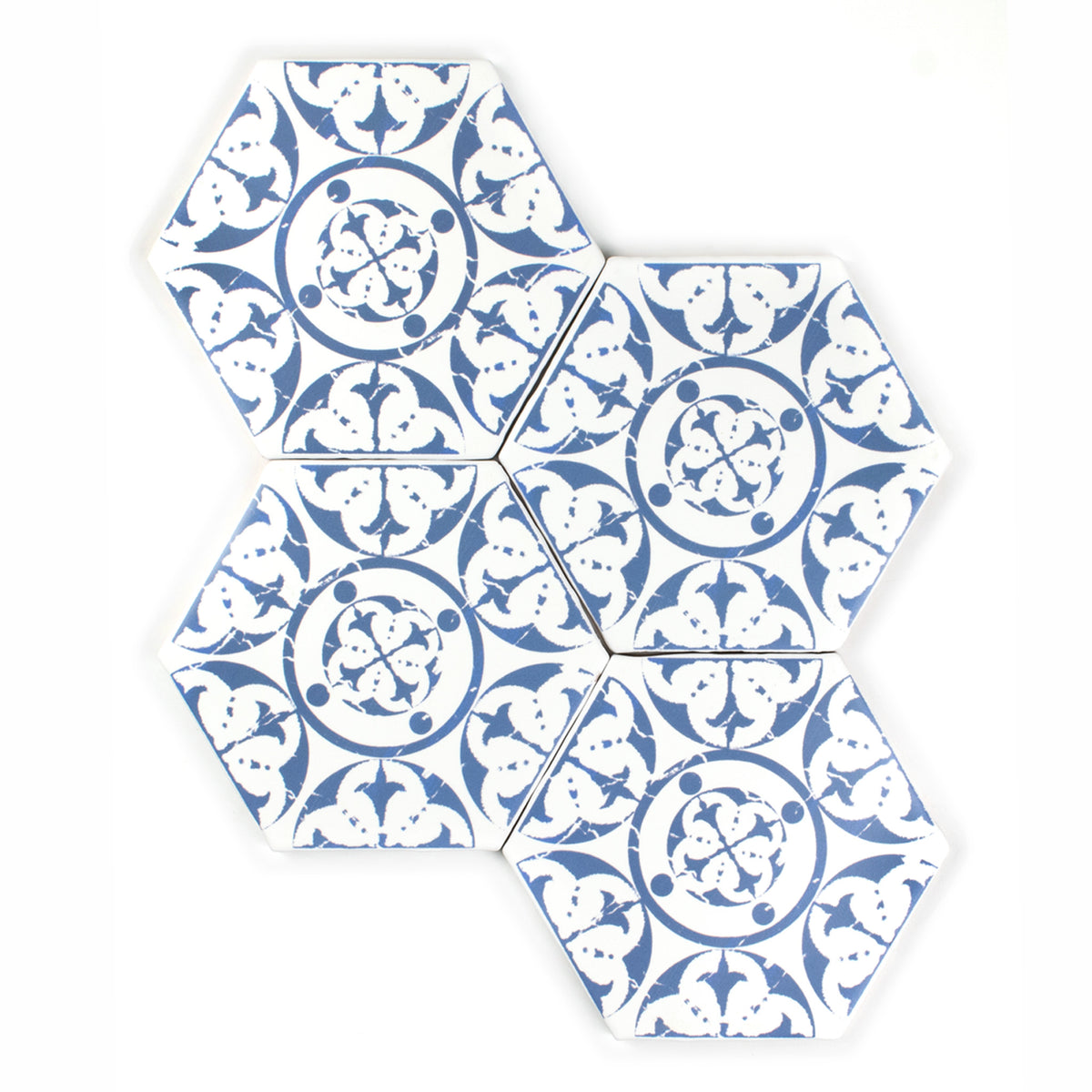 Seville Persian Blue Hexagon Tile