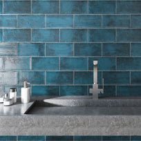 Shimmer Blue Wall Tile