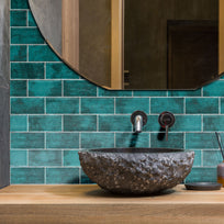 Shimmer Teal Wall Tile