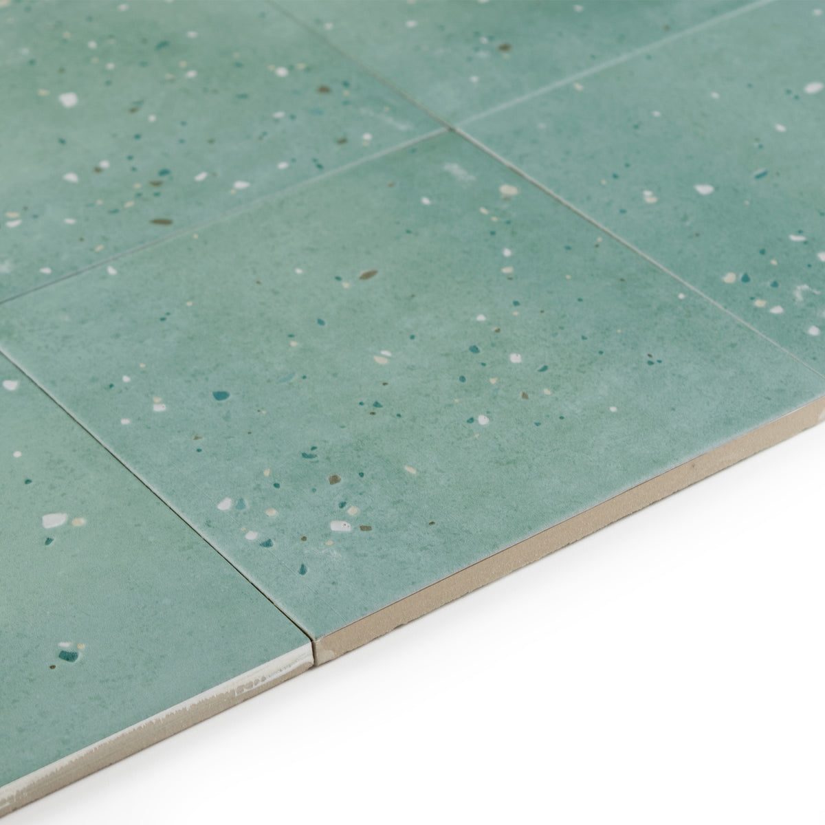 Starburst Teal Terrazzo Tile