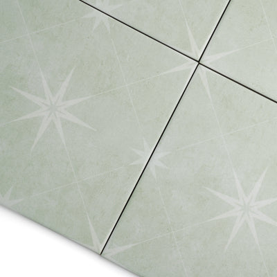 Stella Green Patterned Tile