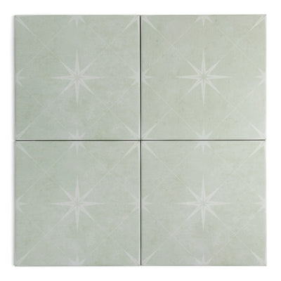 Stella Green Patterned Tile