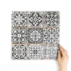 Tapestry Black Patterned Tile