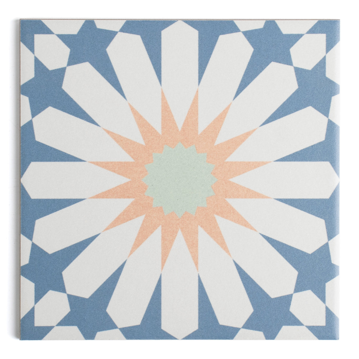 Tropez Blue Patterned Tile